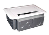 WIREMOLD EFSB4 outlet box Silver, White