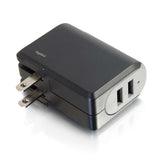 C2G 2-Port USB Wall Charger - AC to USB Adapter, 5V 4.8A Output