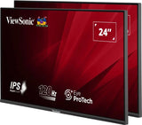 Viewsonic VA VA2456A-MHD_H2 computer monitor 61 cm (24") 1920 x 1080 pixels Full HD LED Black