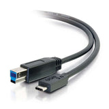 C2G 10ft (3m) USB 3.0 (USB 3.2 Gen 1 (5Gbps) USB-C to USB-B Cable M/M - Black