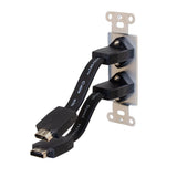 C2G Dual HDMI® Pass Through Decorative Wall Plate - Aluminum