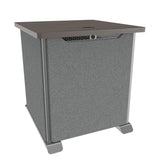Middle Atlantic Forum ForumTM Side Cart Rack, 12RU, 27" Deep, Wilsonart® Asian Night, Graphite Powdercoat, Charcoal Gray Felt