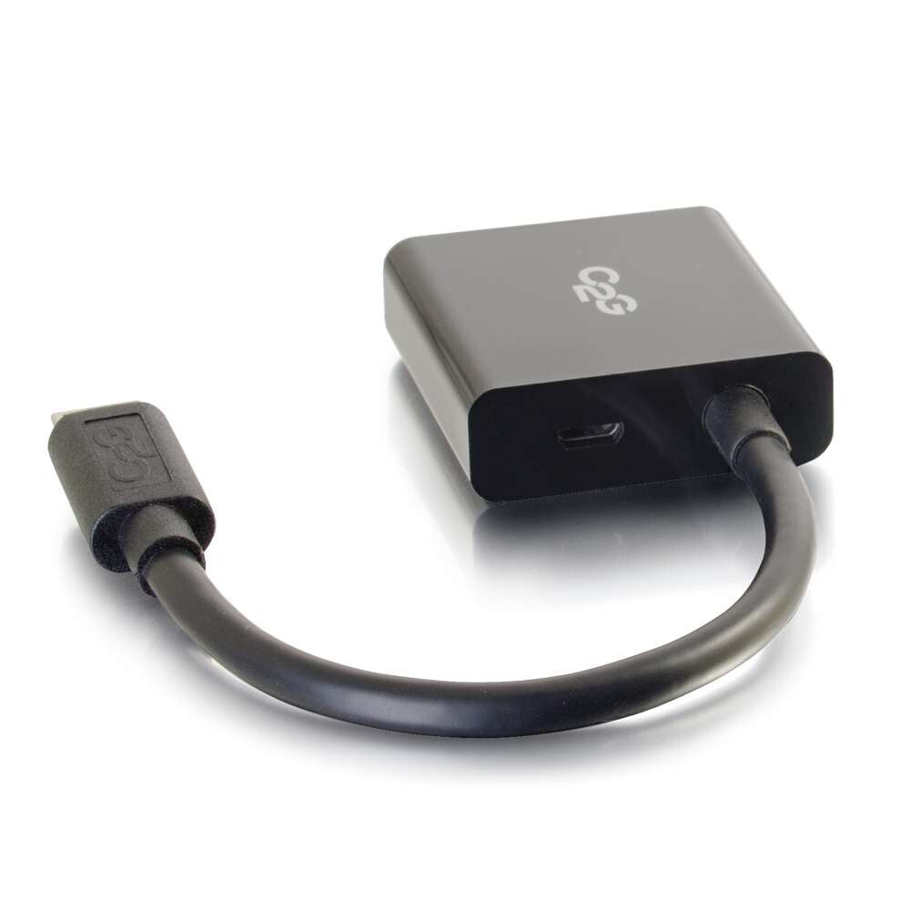 C2G 41353 video cable adapter 0.2032 m Mini-HDMI VGA (D-Sub) Black