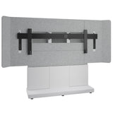 Middle Atlantic ForumTM Free-Standing 66" (3 Bay) Display Stand for (1) 105" 21:9 Ultra-Wide Display, Light Finish