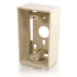 C2G Single Gang Wall Box - Ivory