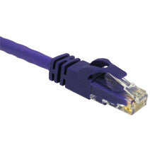 C2G 1ft Cat6 550MHz Snagless Patch Cable Purple networking cable 0.3 m