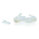 C2G RJ45 Cat6 Modular Plug for Round Solid/Stranded Cable Multipack (100 pack)