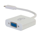C2G USB-C® to VGA Video Adapter Converter - White - LIMITED AVAILABILITY