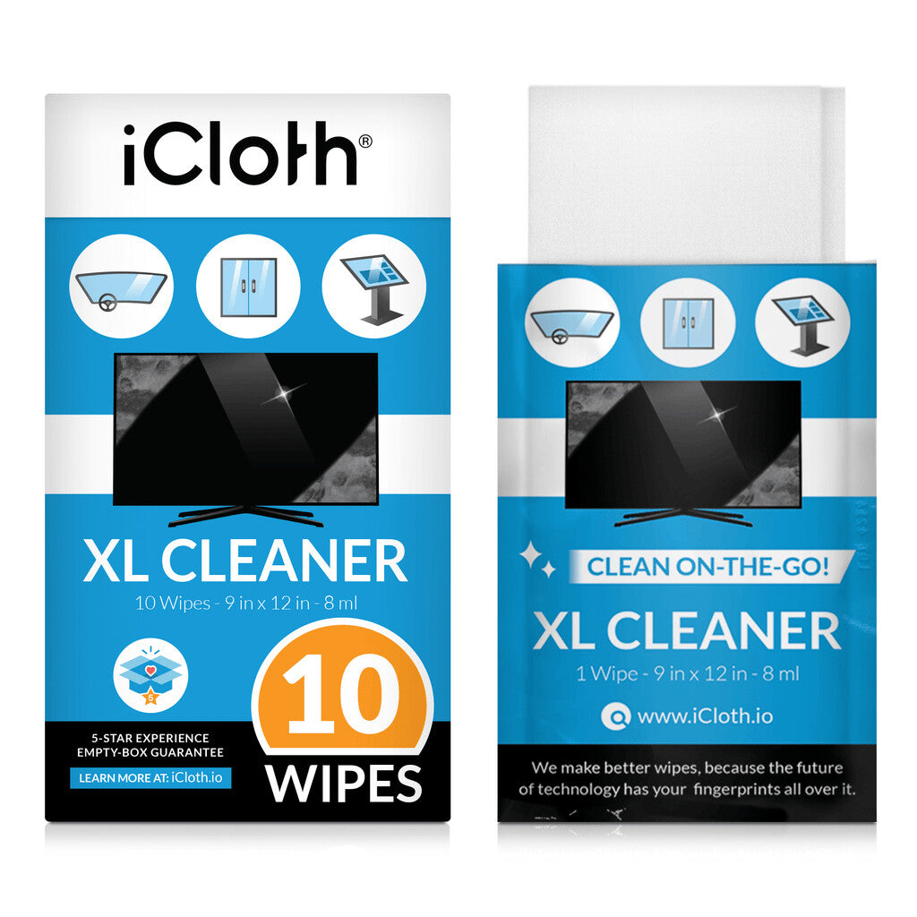 iCloth - Carton with 10 XL Wipes - 24 Cartons per Case