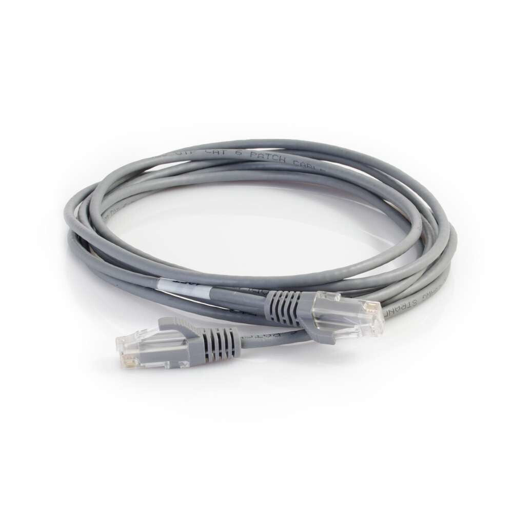 C2G 6ft (1.8m) Cat6 Snagless Unshielded UTP Slim Ethernet Network Patch Cable - Gray
