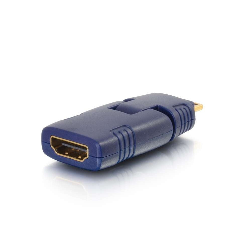 C2G VelocityTM 90° Rotating HDMI® Female to HDMI® Mini Male Port Saver Adapter
