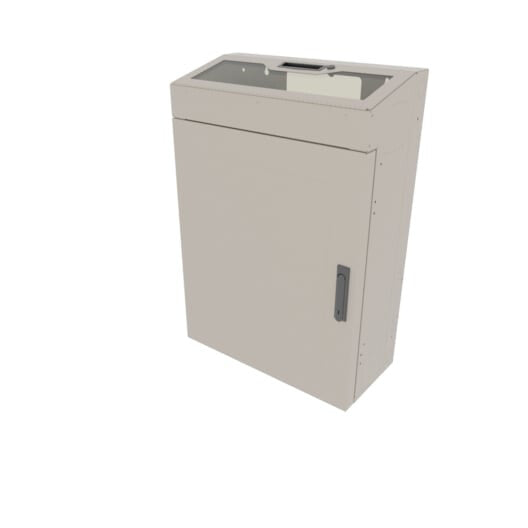 Middle Atlantic 6 RU Low Profile Wall Rack Plexi Top - Putty