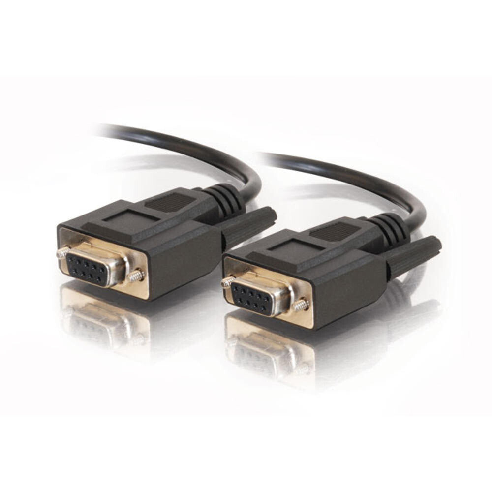 C2G 10ft (3m) DB9 F/F Serial RS232 Cable - Black