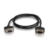 C2G 15ft (4.6m) Serial RS232 DB9 Null Modem Cable with Low Profile Connectors M/F - In-Wall CMG-Rated