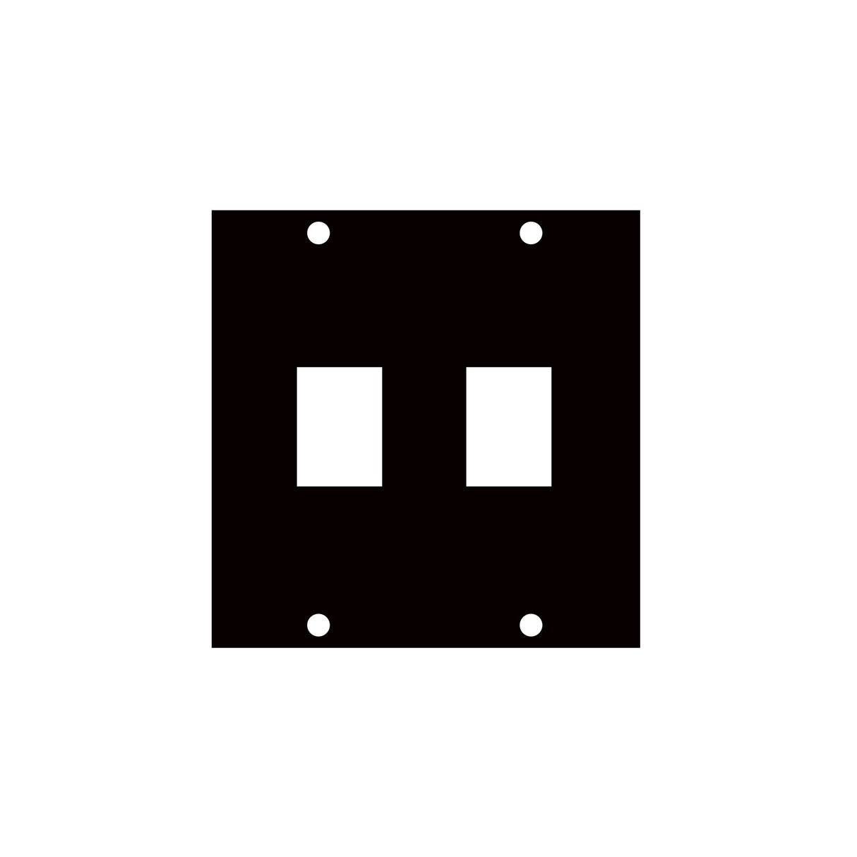 Middle Atlantic UCP Module with Two Keystone Punchouts