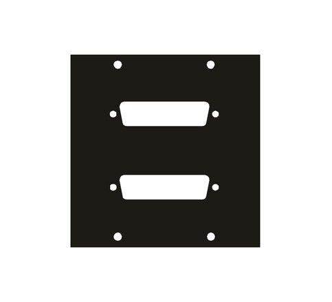 Middle Atlantic Products 2DB25 socket-outlet VGA Black