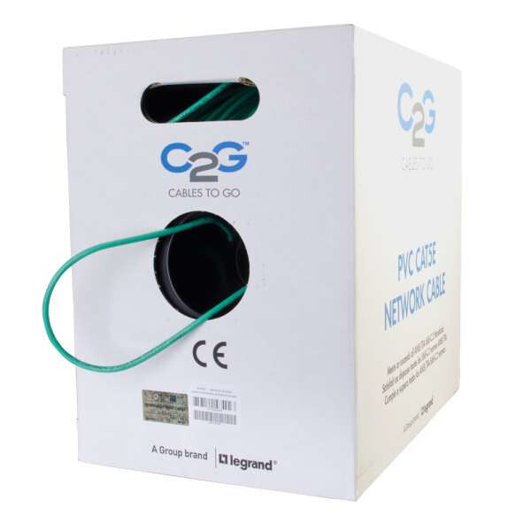 C2G 1000ft Cat5e UTP networking cable Green 304.5 m U/UTP (UTP)