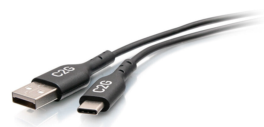C2G 1.5ft (0.46m) USB-C® Male to USB-A Male Cable - USB 2.0 (480Mbps)