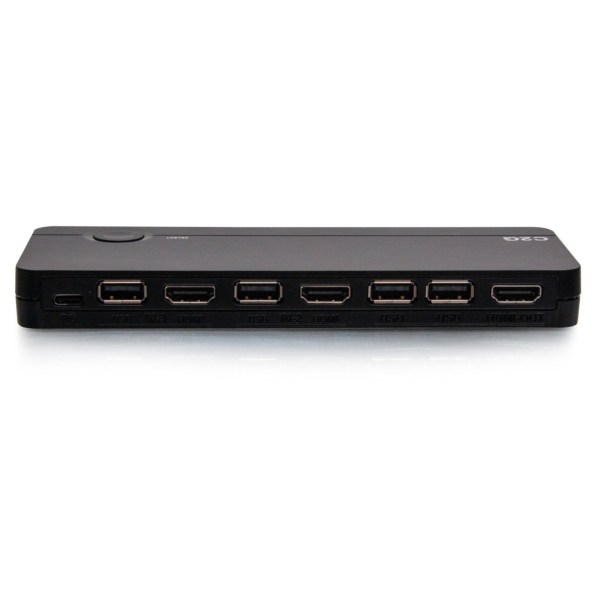 C2G USB-C®/HDMI® 3-Input Combo to HDMI 1-Output KVM with Power Delivery - 4K 60Hz