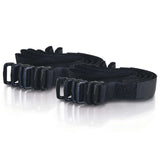 C2G 11in Hook / Loop Cable Management Straps - 12pk Black cable tie Nylon