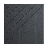 Middle Atlantic Products Focal Point TruTile Acoustic Wall Panel in Silver Gray, Wide Slant