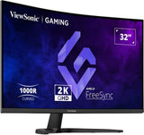 Viewsonic 32" Curved Gaming Monitor computer monitor 81.3 cm (32") 2560 x 1440 pixels Quad HD LCD Black