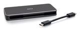 C2G USB-C 7-in-1 Dual Display MST Docking Station with HDMI, DisplayPort, Ethernet, USB, and Power Delivery up to 100W - 4K 60Hz