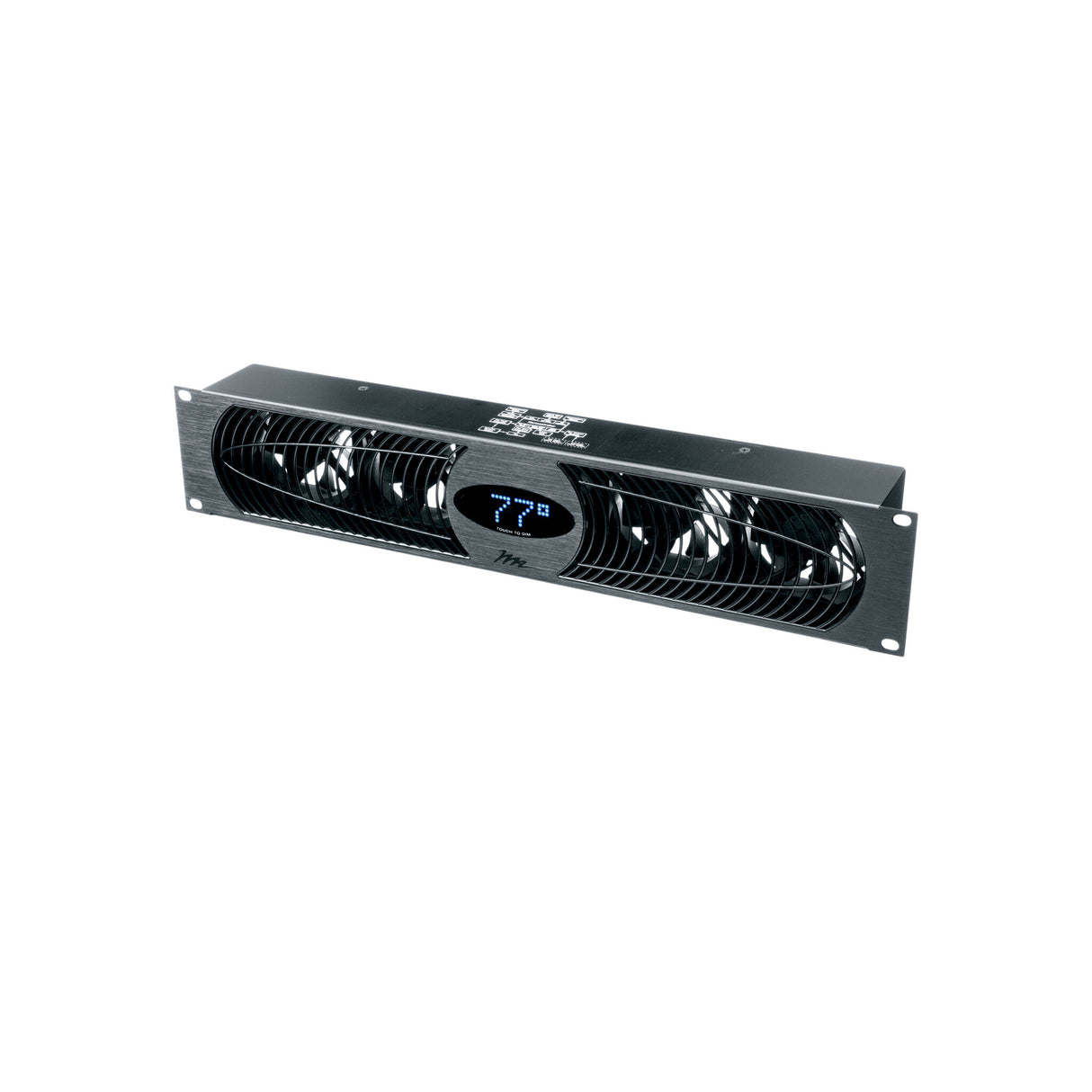 Middle Atlantic 100 CFM Fan Panel with Display, 27dB, Anodized, 220 - 240VAC
