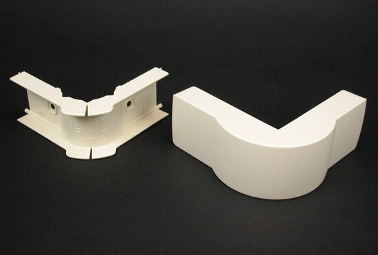 WIREMOLD PN10F19WH Eclipse™ PN10 Radiused Extruded Elbow Fitting in White