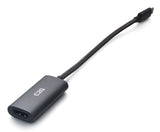 C2G C2G54550 video cable adapter 0.25 m USB Type-C HDMI Black