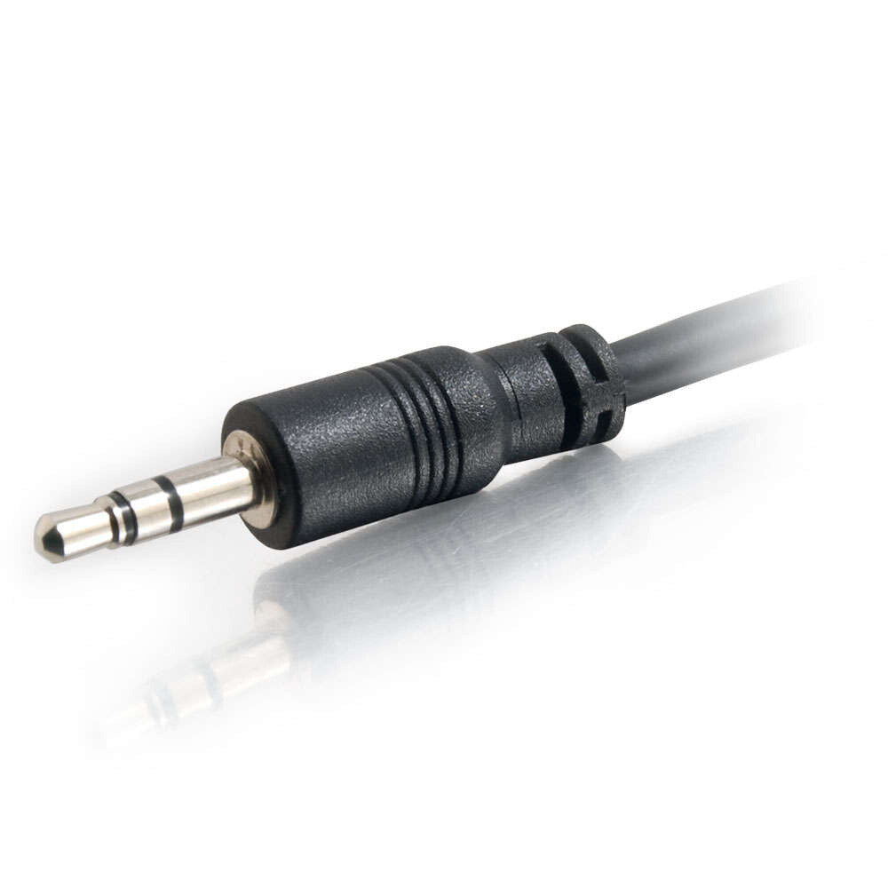 C2G 50ft (15.2m) 3.5mm Stereo Audio Cable With Low Profile Connectors M/M - In-Wall CMG-Rated