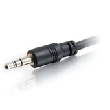 C2G 50ft (15.2m) 3.5mm Stereo Audio Cable With Low Profile Connectors M/M - In-Wall CMG-Rated