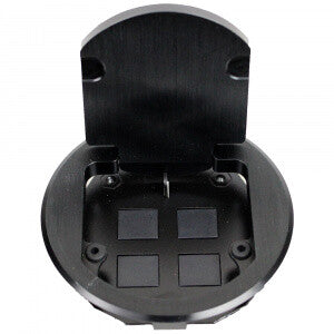 FSR T3-4SS-BLK outlet box Black