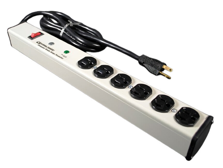 WIREMOLD M620BZLS-15 power extension 4.6 m 6 AC outlet(s) Indoor Black, White