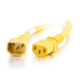 C2G 4ft (1.2m) 14AWG Power Cord (IEC320C14 to IEC320C13) - Yellow