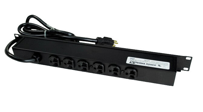 WIREMOLD R5BZ20 power extension 1.8 m 6 AC outlet(s) Black