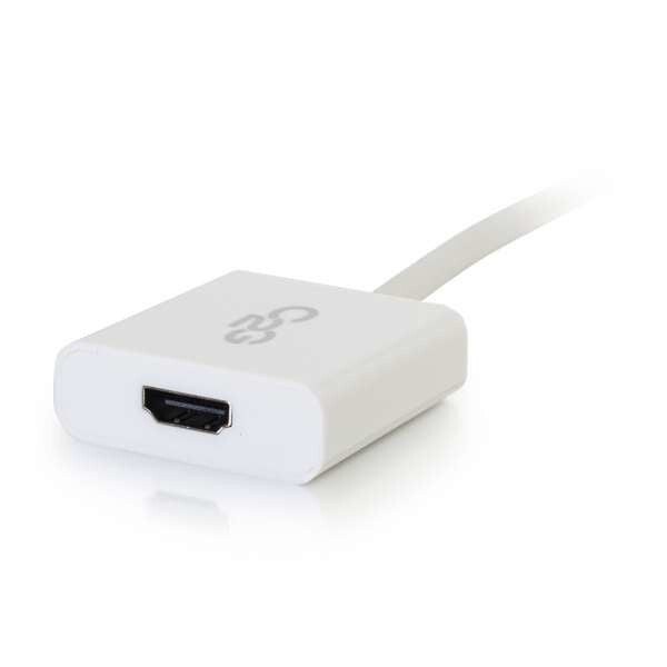 C2G 54308 video cable adapter Mini DisplayPort HDMI Type A (Standard) White