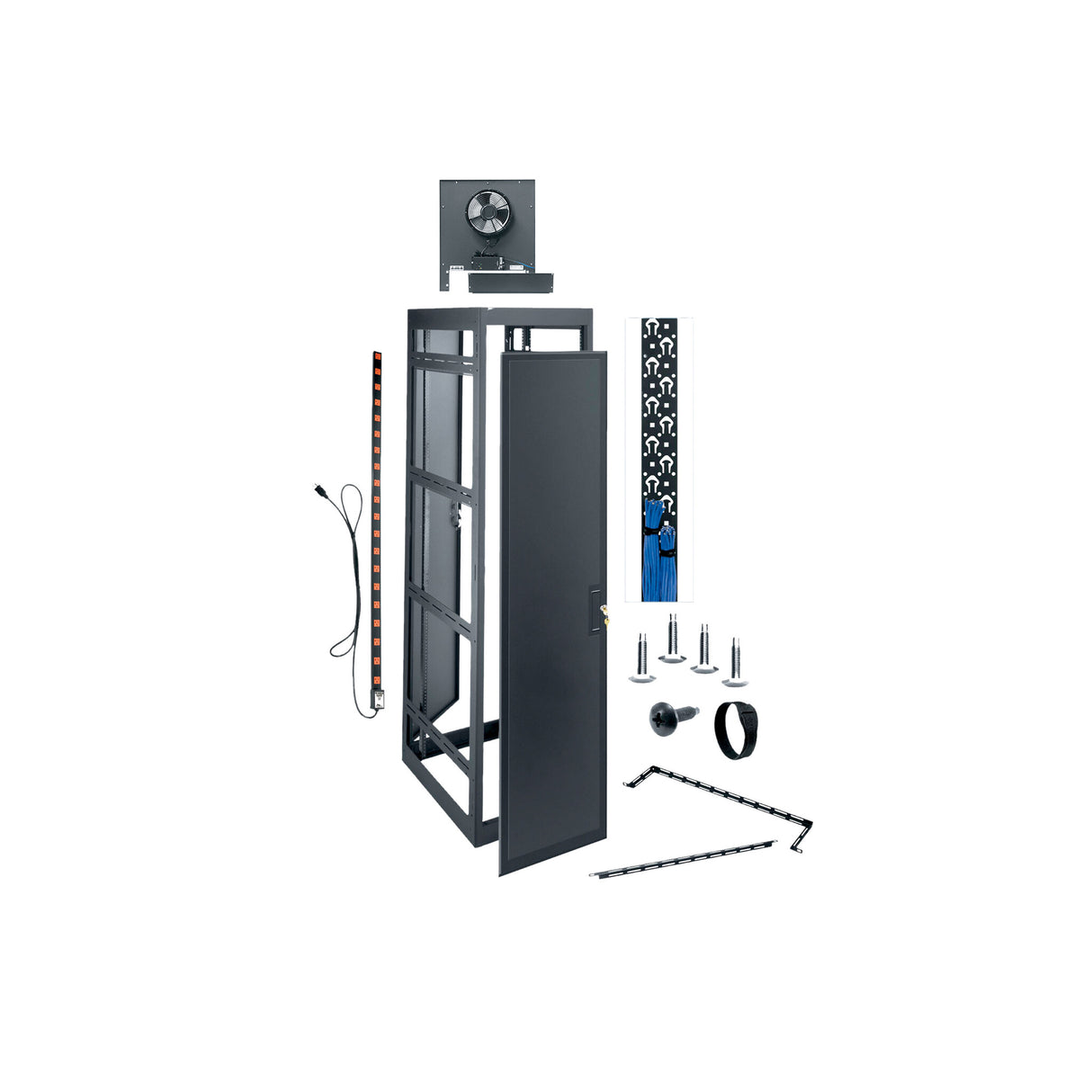 Middle Atlantic 44 RU MRK Series 22 Inch Wide Pre-Configured Rack, 31 Inches Deep