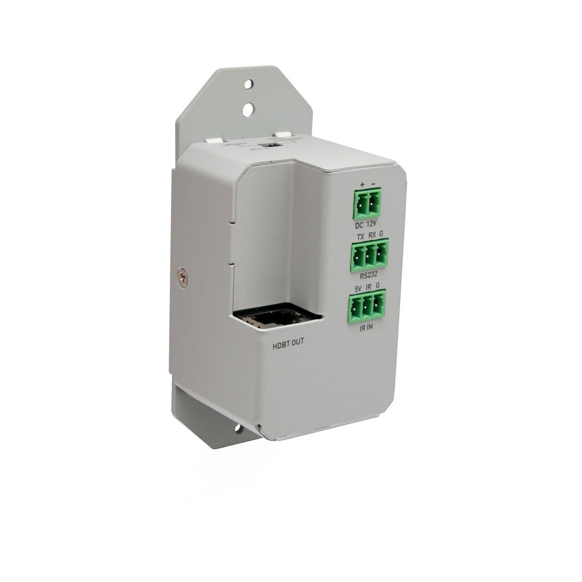 C2G HDMI® HDBaseT + RS232 and IR over Cat Extender Single Gang Wall Plate Transmitter to Ultra-Slim Box Receiver - 4K 60Hz