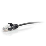 C2G 1ft (0.3m) Cat6 Snagless Unshielded UTP Slim Ethernet Network Patch Cable - Black