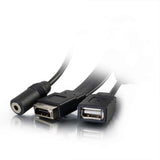 C2G 39707 socket-outlet HDMI + VGA + USB A + 3.5mm Aluminium