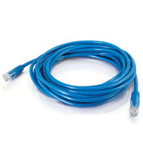 C2G 25ft (7.6m) Cat5e Molded Solid Unshielded UTP Ethernet Network Patch Cable - Blue