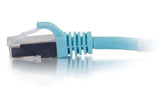 C2G 6" Cat6a STP networking cable Blue 0.15 m U/FTP (STP)