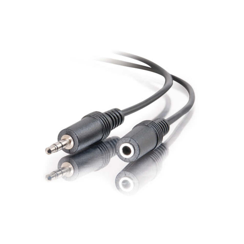 C2G 3ft (0.9m) 3.5mm M/F Stereo Audio Extension Cable