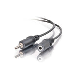 C2G 3ft (0.9m) 3.5mm M/F Stereo Audio Extension Cable