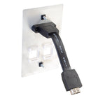 C2G HDMI® Pass Through Single Gang Wall Plate with Two Keystones - White