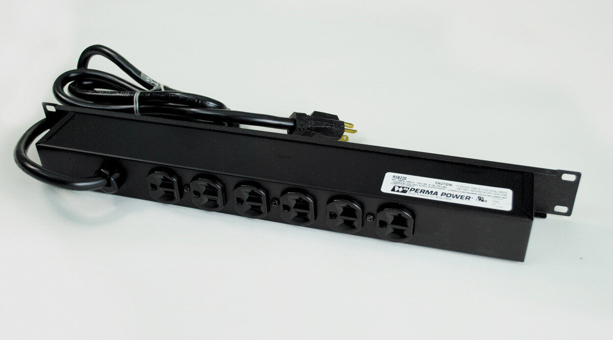 WIREMOLD R5BZ20 power extension 1.8 m 6 AC outlet(s) Black
