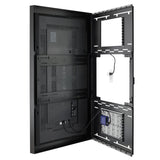 Chief ImpactTM On-Wall Kiosk with Protective Glass - Portrait 75 Inch Black