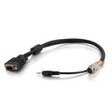 C2G 1.5ft (0.46m) RapidRun® VGA (HD15) + 3.5mm Flying Lead