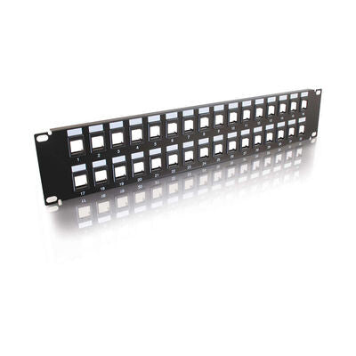 C2G Blank Keystone/Multimedia Patch Panel 32-Port 2U – DataVisual ...